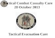 Tactical Combat Casualty Care     28 October 2013
