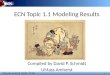 ECN Topic 1.1 Modeling Results