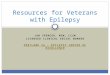 Resources for Veterans with Epilepsy