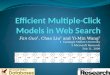 Efficient Multiple-Click Models in Web Search