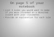 On page 5 of your notebook