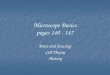 Microscope Basics pages 140 - 147