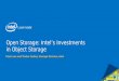 Open Storage: Intel’s Investments in Object Storage