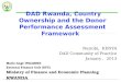 DAD  Rwanda, Country Ownership and the Donor Performance Assessment Framework