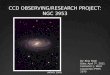 CCD OBSERVING/RESEARCH PROJECT: NGC 3953