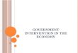 Government Intervention in the economy