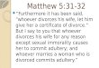 Matthew 5:31-32