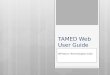 TAMED Web User Guide