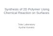 Synthesis of 2D Polymer Using Chemical Reaction on Surfaces