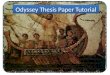 Odyssey Thesis Paper Tutorial