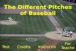 The Different Pitches of Baseball
