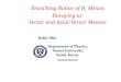 Branching Ratios of  B c  Meson Decaying to  Vector and Axial-Vector Mesons