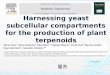 Harnessing yeast subcellular compartments for the production of plant  terpenoids