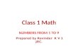 Class 1  Math