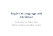 English A Language and Literature
