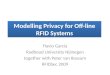 Modelling Privacy for Off-line RFID Systems