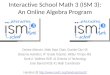 Interactive School Math 3 (ISM 3): An Online Algebra Program