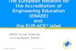 ENAEE Annual Assembly by Iring Wasser, ENAEE