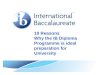 10 Reasons  Why the IB Diploma Programme is ideal preparation for University