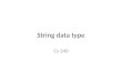 String  data type