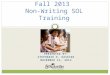 Fall  2013  Non-Writing SOL Training