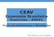 CEAV Economia Brasileira Exercícios – ANPEC Planos de Estabilização e Atualidades