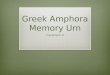 Greek Amphora Memory Urn