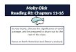 Moby-Dick  Reading #3: Chapters 11-16