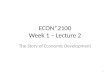 ECON*2100 Week 1 – Lecture  2