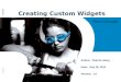 Creating Custom Widgets