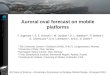 Auroral oval forecast on mobile platforms