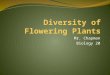 Diversity of Flowering Plants