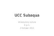 UCC  Subaqua