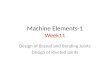 Machine Elements -1 Week11