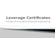 Leverage Certificates