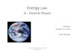 Energy  Law  8  – Electric Power