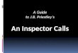 A Guide to J.B. Priestley’s An Inspector Calls