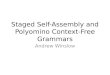 Staged Self-Assembly and Polyomino  Context-Free Grammars