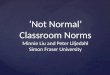 ‘Not Normal’ Classroom Norms Minnie Liu and Peter  Liljedahl Simon Fraser University