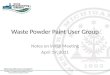 Waste Powder Paint User Group