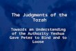 The Judgments of the Torah