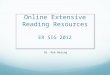 Online Extensive Reading Resources ER SIG 2012