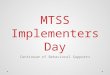 MTSS Implementers Day