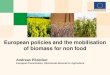 European policies and the mobilisation of biomass for non food