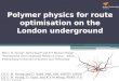 Polymer physics for route optimisation on the London underground