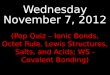 Wednesday November 7, 2012