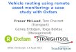 V ehicle routing using remote  asset monitoring: a case study with Oxfam