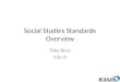 Social Studies Standards Overview
