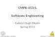 CMPE-013/L Software Engineering