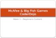 McAfee & Big Fish Games CoderDojo